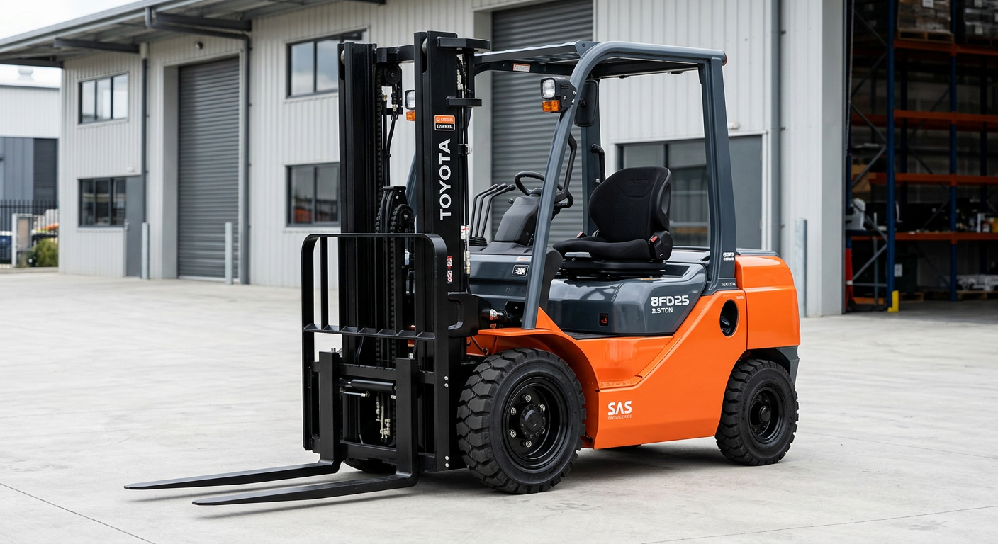 New orange Toyota 2.5 ton diesel forklift 8FD25