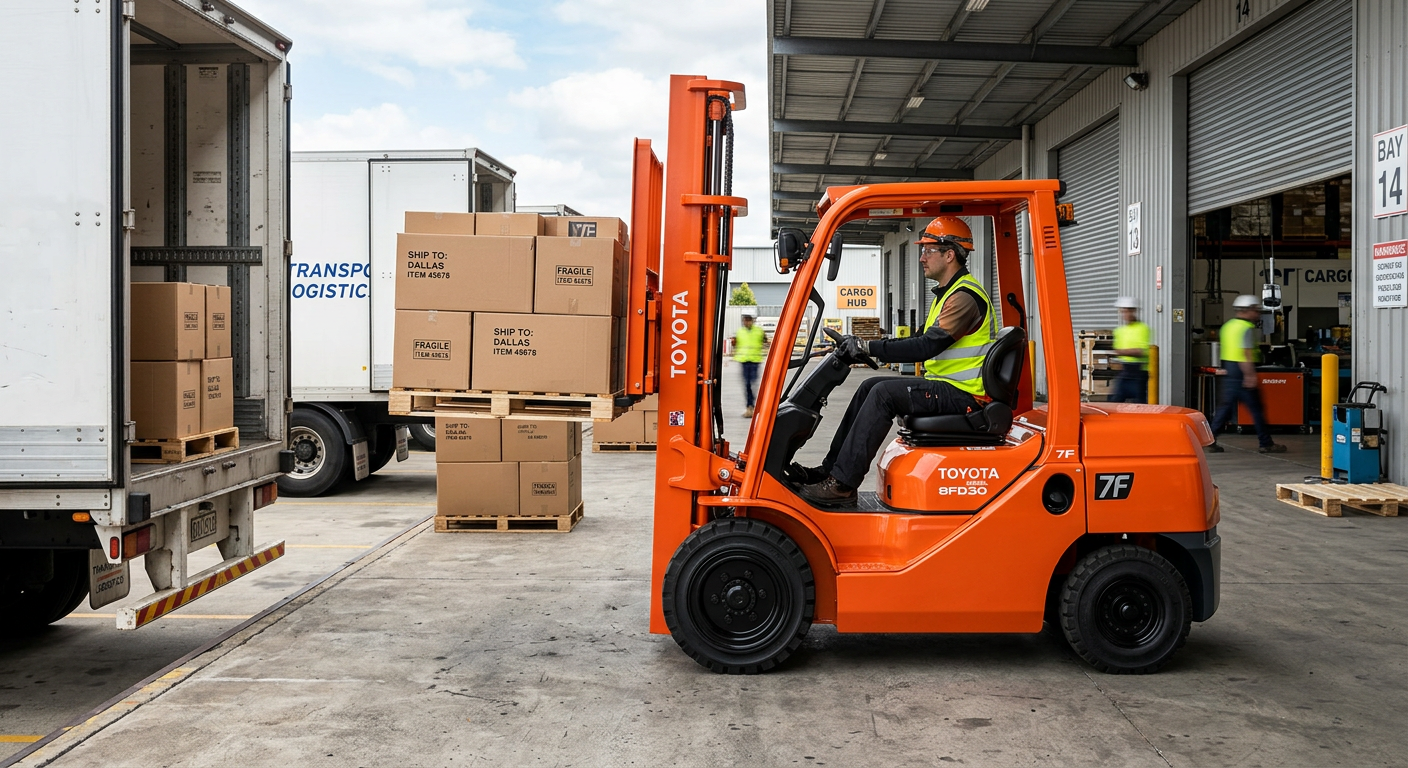 New orange Toyota 3 ton diesel forklift 8FD30