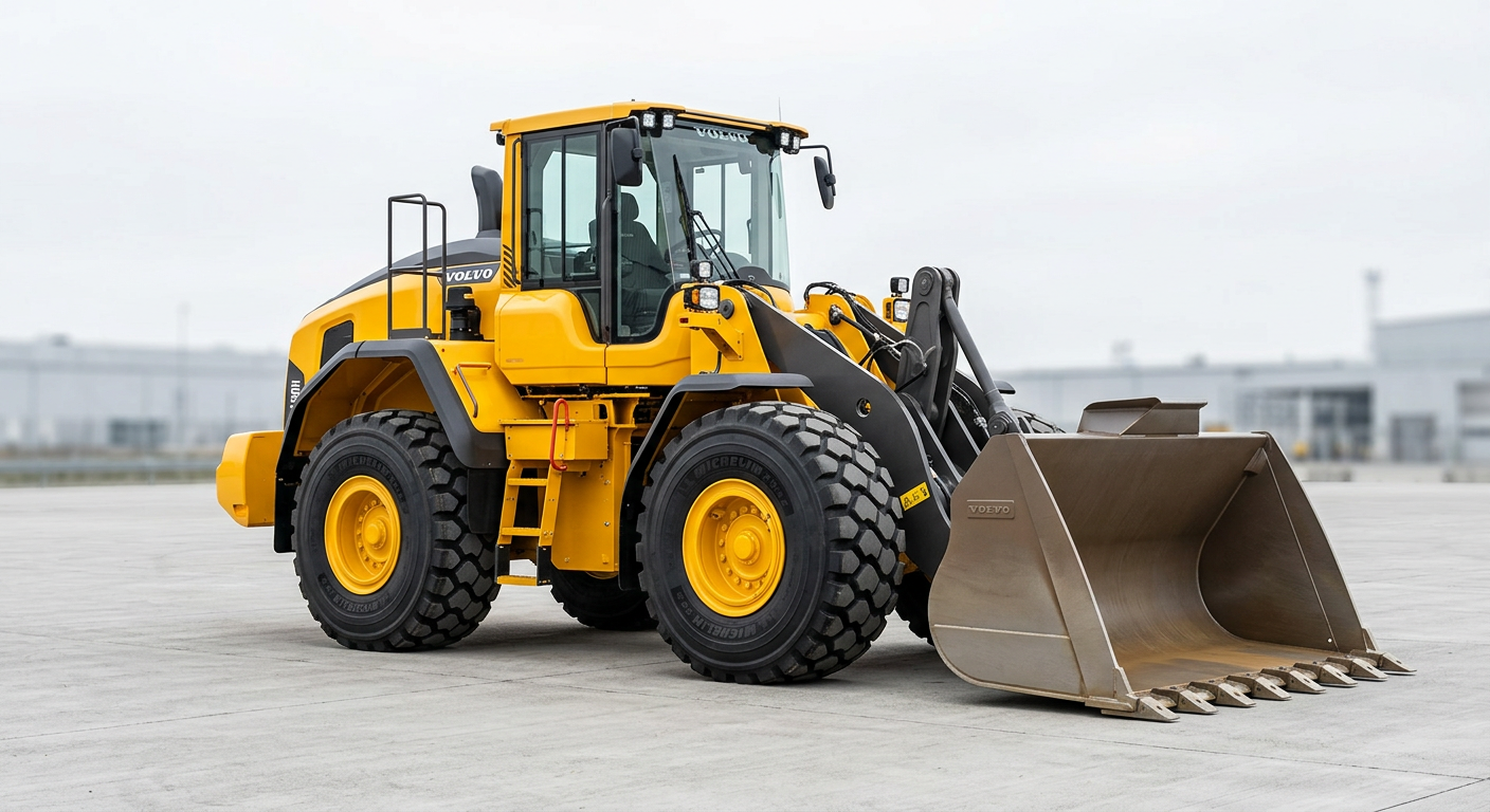 New articulated wheel loader with a 3 cubic metre bucket